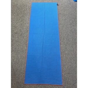 Yogitoes Skidless Blue Orange Dot Yoga Towel Grip Mat 24"x69" Absorbent